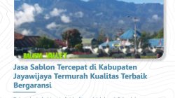 Jasa Sablon Tercepat di Kabupaten Jayawijaya Termurah Kualitas Terbaik Bergaransi